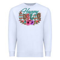 White happy easter western floral serape leopard Premium Sweatshirt - Jasminsmagicworld
