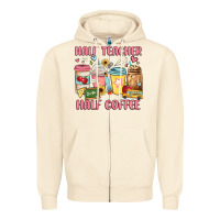 Sandshell half teacher half coffee Zipper Hoodie - JahusDesignShop