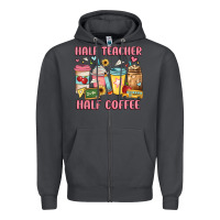 Smoke half teacher half coffee Zipper Hoodie - JahusDesignShop