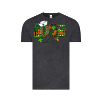 Vintage Black st patricks day love nurse Vintage Tee - RanaPortraitStore