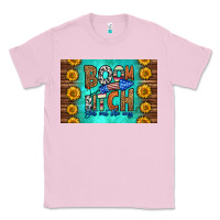 Bubblegum Pink boom bitch get out the way skinny metal can holder Classic Tee - HRA Design Shop