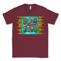Burgundy boom bitch get out the way skinny metal can holder Classic Tee - HRA Design Shop