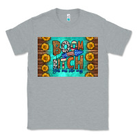 Heather Grey boom bitch get out the way skinny metal can holder Classic Tee - HRA Design Shop