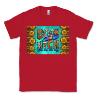 Red boom bitch get out the way skinny metal can holder Classic Tee - HRA Design Shop