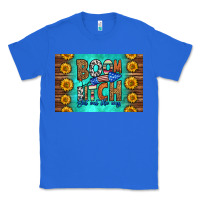 True Royal boom bitch get out the way skinny metal can holder Classic Tee - HRA Design Shop