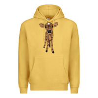 Antique Gold baby cow Premium Hoodie - NancyCooperArtShop
