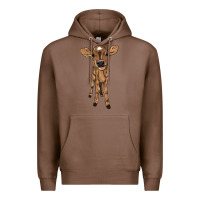 Chestnut baby cow Premium Hoodie - NancyCooperArtShop