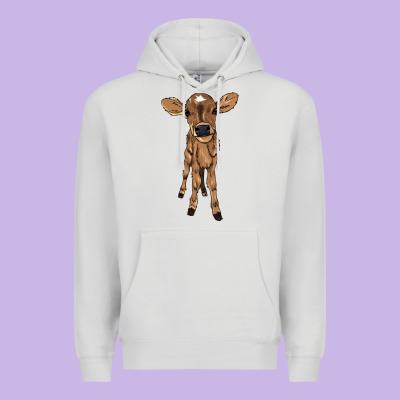 Baby Cow Premium Hoodie Designed By Nancycooperartshop