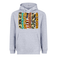 Heather Grey western brushstroke Heavyweight Hoodie - AdoDesignShop
