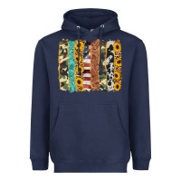 Navy western brushstroke Heavyweight Hoodie - AdoDesignShop