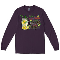 Plum when life gives you lemons add sugar Long Sleeve Tee - SublimationCraftShop