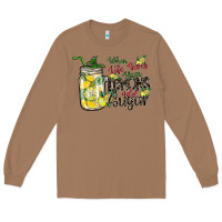 Toasted Coconut when life gives you lemons add sugar Long Sleeve Tee - SublimationCraftShop