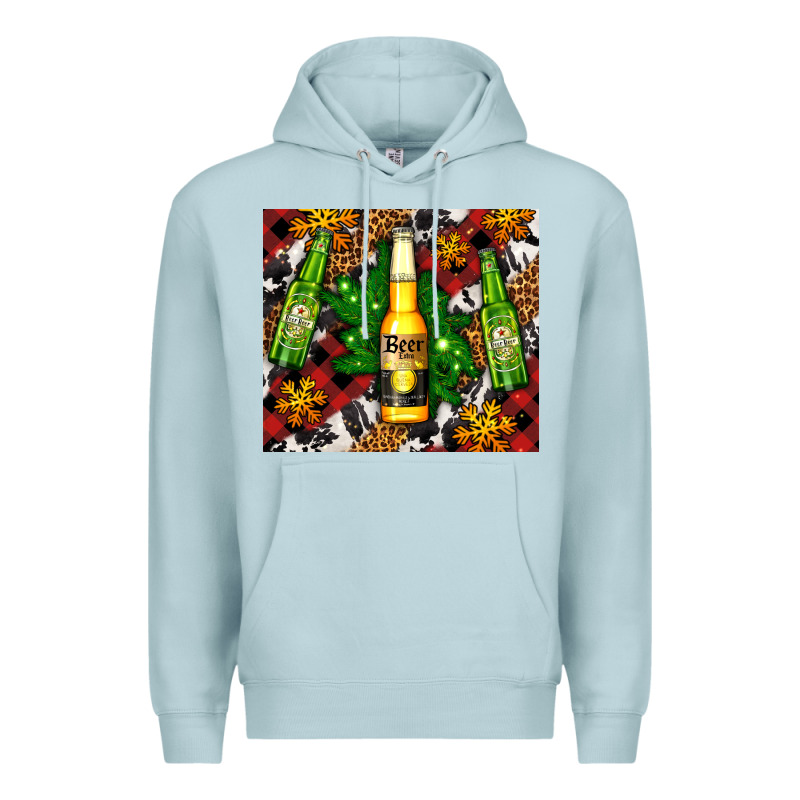 Beer Bottles With Golden Snow Premium Hoodie by AdoDesignShop | Teevron