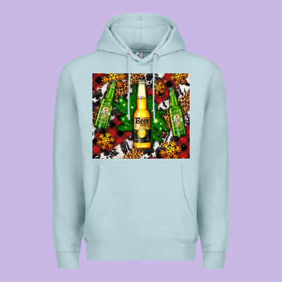 Beer Bottles With Golden Snow Premium Hoodie Designed By Adodesignshop