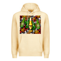 Pina Colada beer bottles with golden snow Premium Hoodie - AdoDesignShop