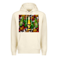 Sandshell beer bottles with golden snow Premium Hoodie - AdoDesignShop