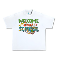 White welcome back to school Urban Heavy Tee - texasbilliewilder