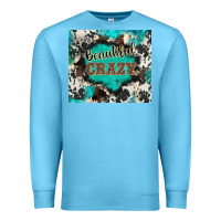 Ocean Blue western beautiful crazy Premium Sweatshirt - BarkalooDesign