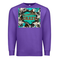 Purple western beautiful crazy Premium Sweatshirt - BarkalooDesign