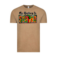 Vintage Coffee my history is strong Vintage Tee - Zillion Design Studio