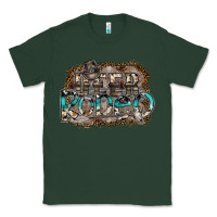 Sports Green deer rodeo Classic Tee - SublimationCraftShop