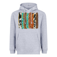 Heather Grey western brushstroke Heavyweight Hoodie - AdoDesignShop
