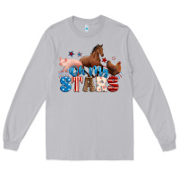 Moon Dust Horse pig chicken with oh my stars Long Sleeve Tee - Neo Western