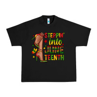 Black steppin into juneteenth Urban Heavy Tee - Zillion Design Studio