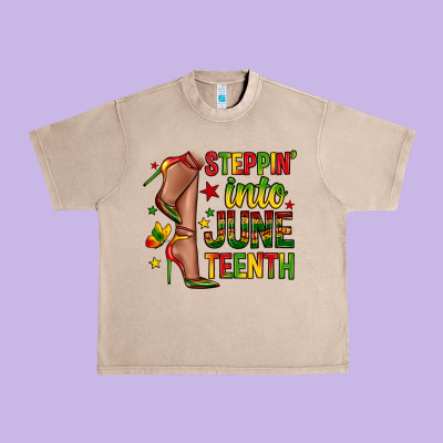 Urban Heavy Tee steppin into juneteenth