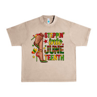 French Oak steppin into juneteenth Urban Heavy Tee - Zillion Design Studio