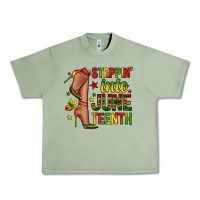 Oil Green steppin into juneteenth Urban Heavy Tee - Zillion Design Studio