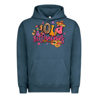 Pigment Midnight Navy hola bitchachos mexico cinco de mayo Urban Hoodie - LillyAllenDesigns