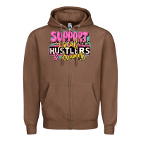 Chestnut support local hustlers and dreamers Zipper Hoodie - JahusDesignShop