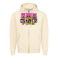 Sandshell support local hustlers and dreamers Zipper Hoodie - JahusDesignShop