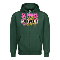 Sports Green support local hustlers and dreamers Zipper Hoodie - JahusDesignShop