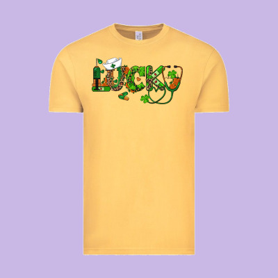 Vintage Tee st patricks day lucky nurse
