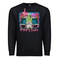 Black happy easter gnomes farm truck Premium Sweatshirt - Jasminsmagicworld