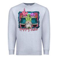 Heather Grey happy easter gnomes farm truck Premium Sweatshirt - Jasminsmagicworld