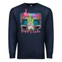 Navy happy easter gnomes farm truck Premium Sweatshirt - Jasminsmagicworld
