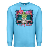 Ocean Blue happy easter gnomes farm truck Premium Sweatshirt - Jasminsmagicworld