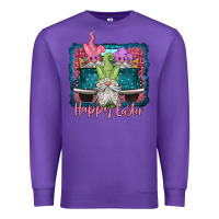 Purple happy easter gnomes farm truck Premium Sweatshirt - Jasminsmagicworld