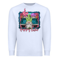 White happy easter gnomes farm truck Premium Sweatshirt - Jasminsmagicworld