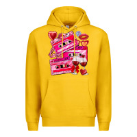 Lemon valentines day cassette Premium Hoodie - NancyCooperArtShop