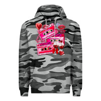Slate Camo valentines day cassette Premium Hoodie - NancyCooperArtShop