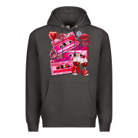 Smoke valentines day cassette Premium Hoodie - NancyCooperArtShop