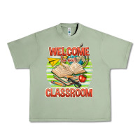 Oil Green welcome to our classroom Urban Heavy Tee - texasbilliewilder