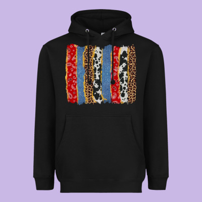 Western Brushstroke Heavyweight Hoodie Designed By Adodesignshop