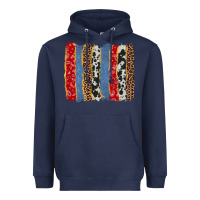 Navy western brushstroke Heavyweight Hoodie - AdoDesignShop