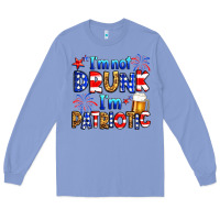 Colony Blue I'm not drunk I'm patriotic Long Sleeve Tee - Neo Western