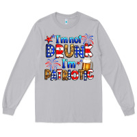 Moon Dust I'm not drunk I'm patriotic Long Sleeve Tee - Neo Western